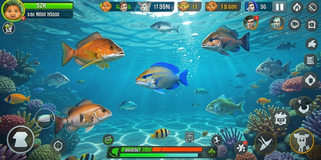 Tangkapan layar gameplay Tembak Ikan di 5ZK.