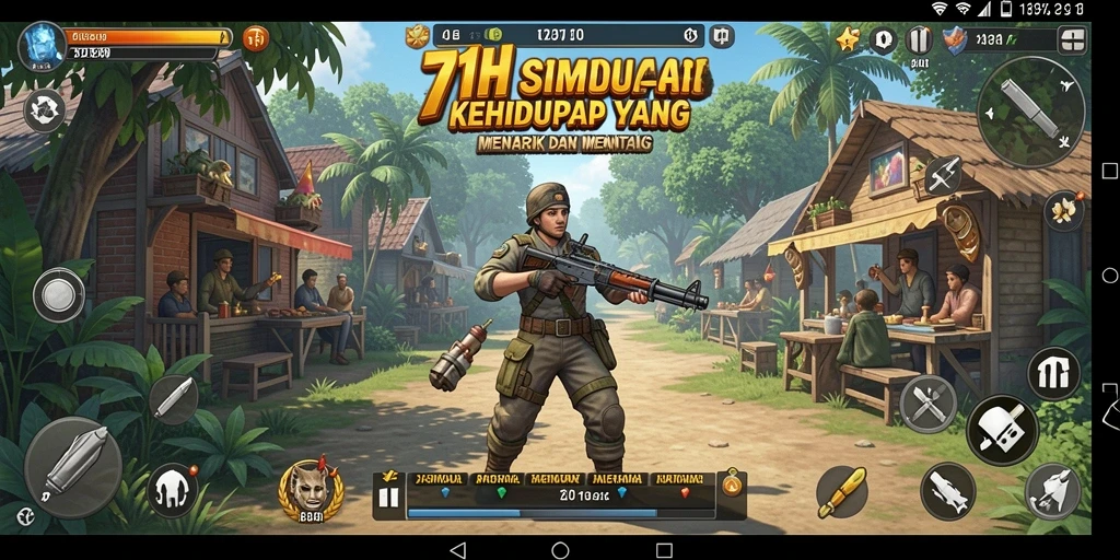 Tampilan gameplay menarik dari 71H dengan interaksi karakter.