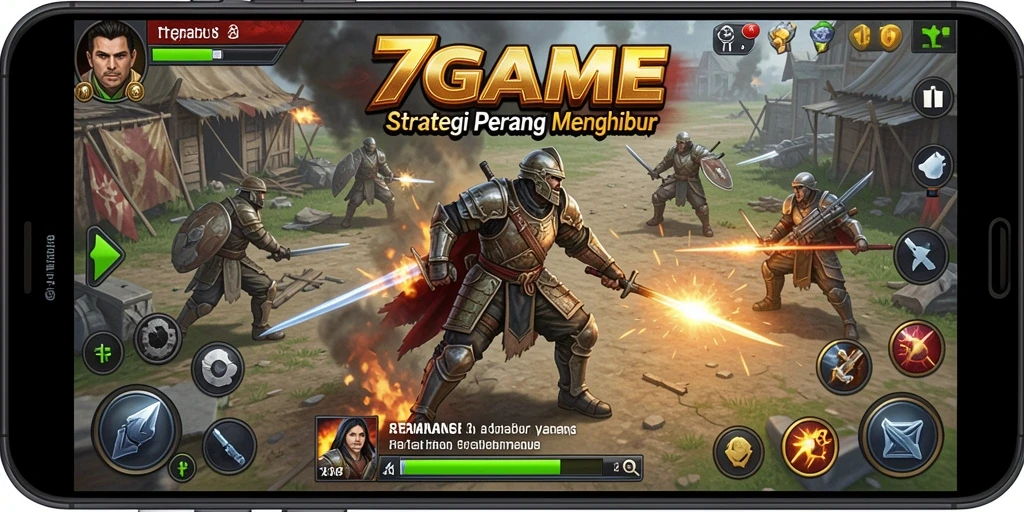 Tangkapan layar menunjukkan momen strategis dalam permainan 7GAME.