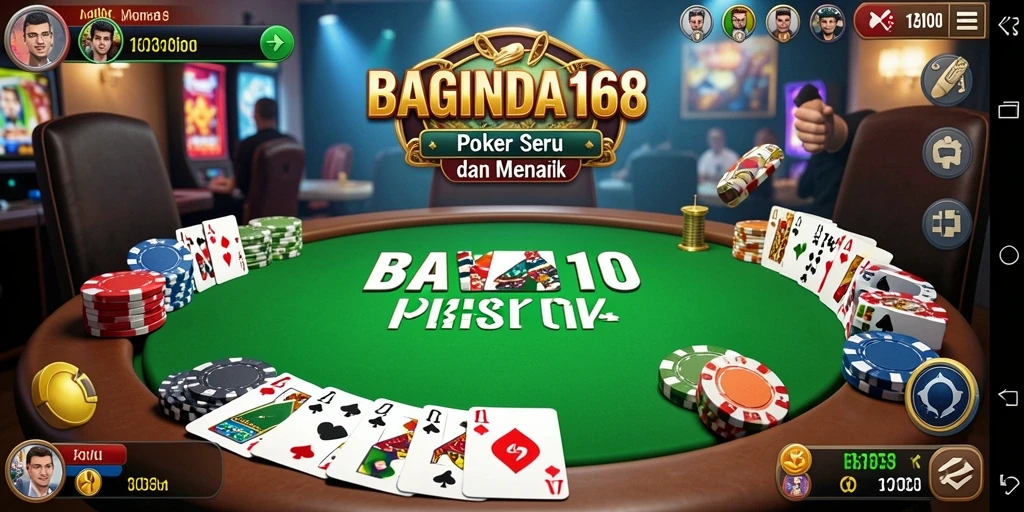 Tampilan menarik dari gameplay Poker di BAGINDA168.