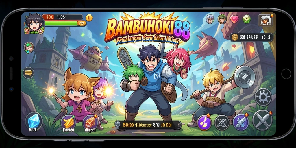 Tampilan menakjubkan dari gameplay Anime di BAMBUHOKI88.