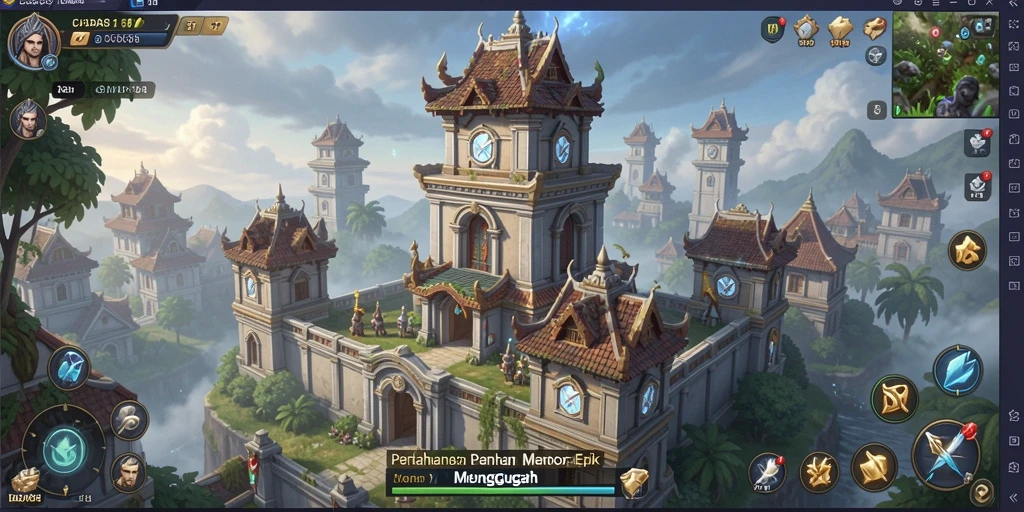 Tampilan gameplay Tower Defense yang menegangkan dan strategis.