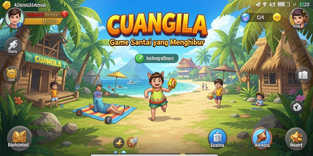 Tampilan gameplay <strong>CUANGILA</strong> yang ceria dan menawan.
