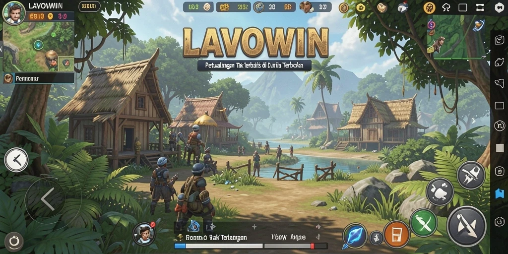 Gameplay seru dalam dunia terbuka LAVOWIN yang menampilkan petualangan tanpa batas.