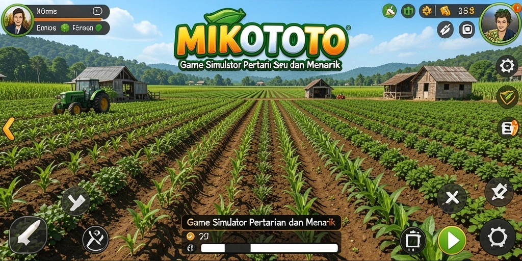 Tampilan gameplay MIKOTOTO yang menarik dengan elemen pertanian.