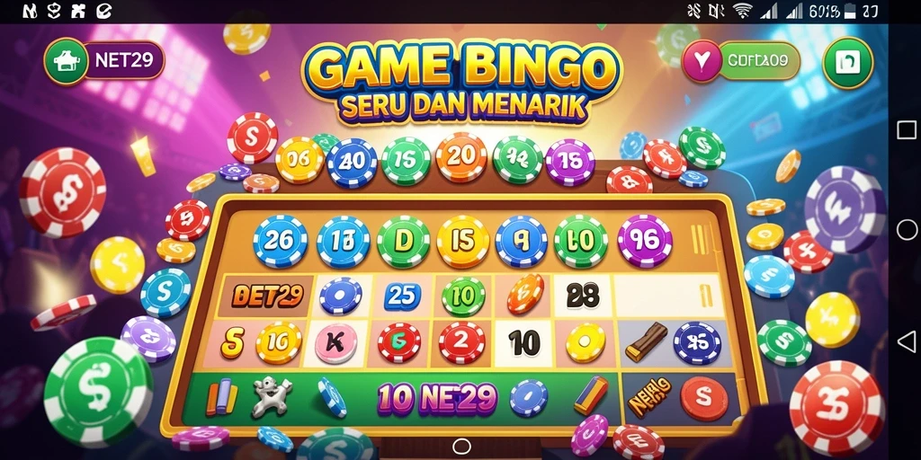Gameplay seru NET29 dalam aplikasi bingo yang menarik.