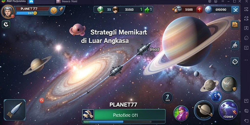 Gameplay menarik dan penuh strategi di PLANET77.