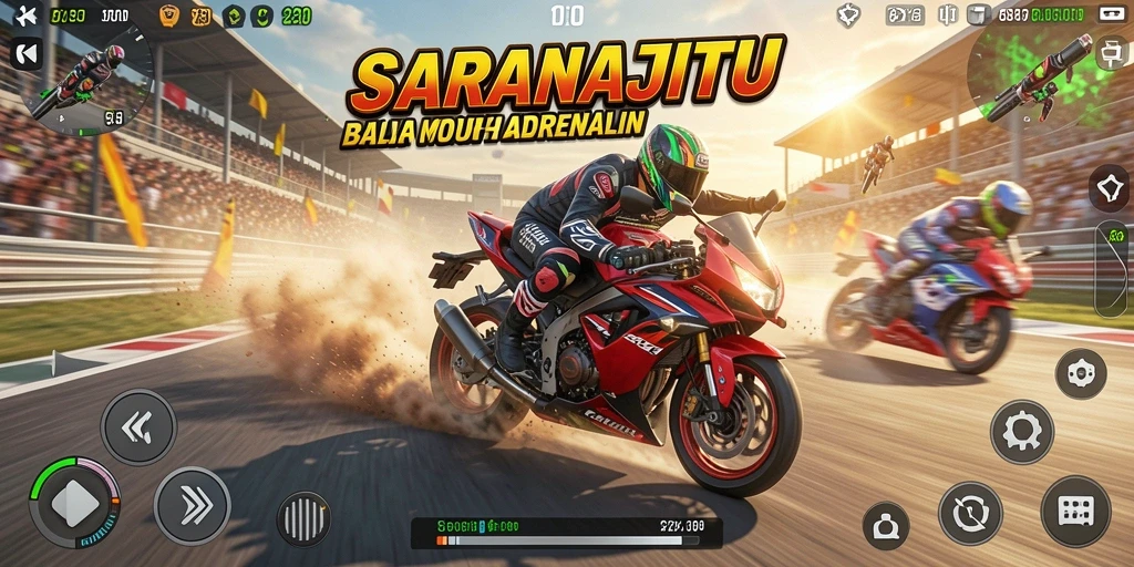 Tampilan grafik menakjubkan dalam gameplay SARANAJITU