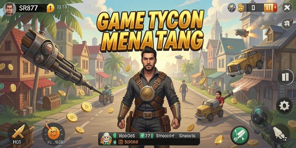 Tampilan gameplay SR877 yang menarik dan interaktif dalam membangun bisnis.